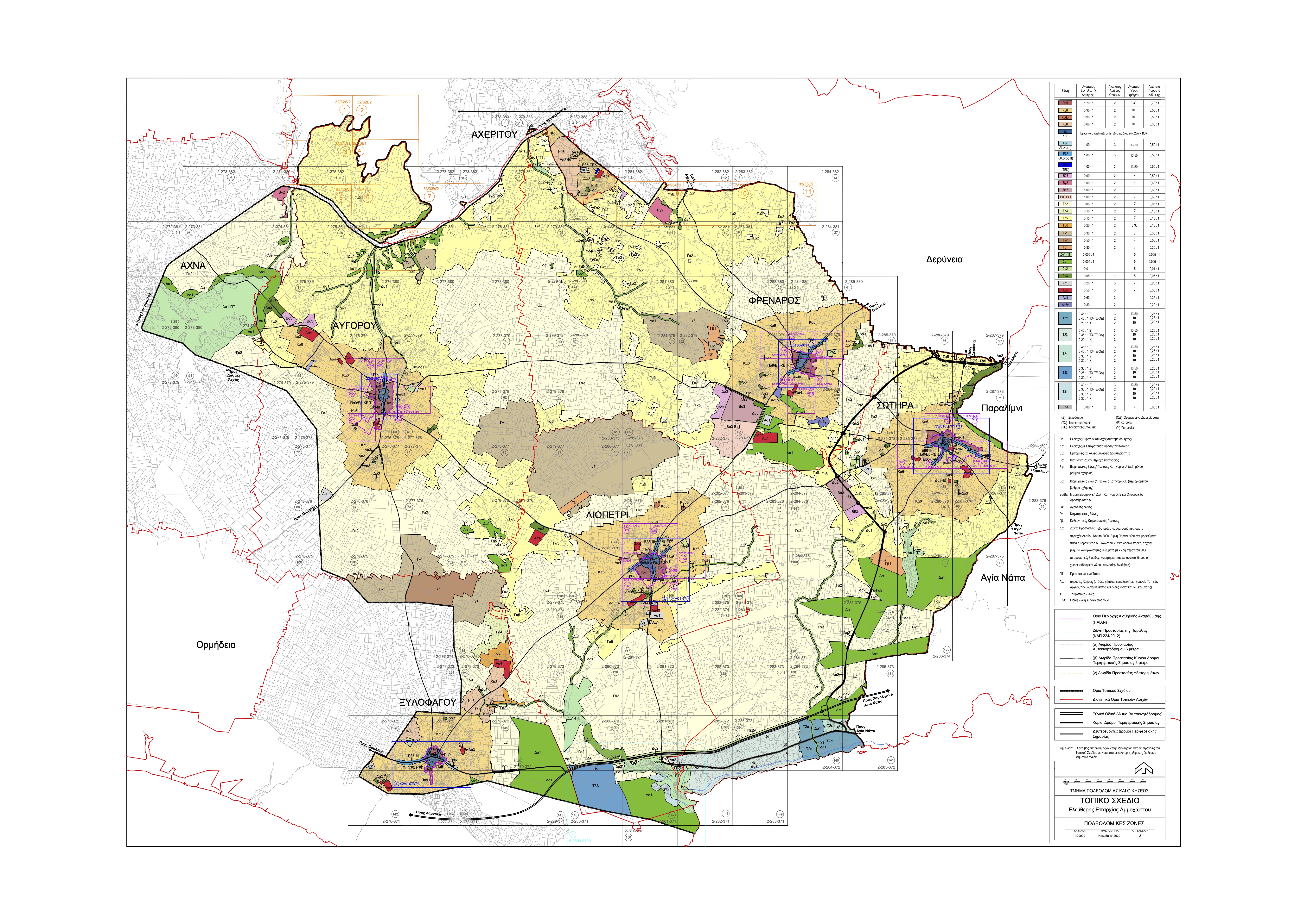 ΤΟΠΙΚΟ ΣΧΕΔΙΟ 2020 - ΣΧΕΔΙΑ ΠΟΛΕΟΔΟΜΙΚΩΝ ΖΩΝΩΝ